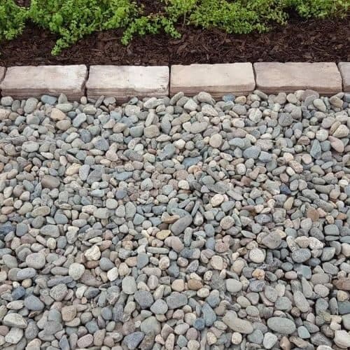 River Rock — bulk aggregate material available for delivery