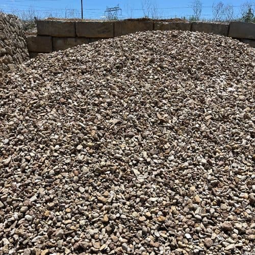 River Rock (1-3 inch) — bulk aggregate material available for delivery